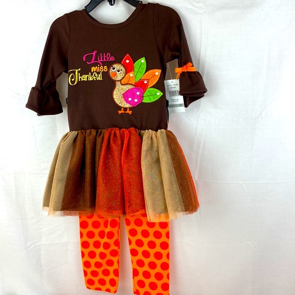 Emily Rose Other - NWT Emily Rose 2 Piece Girls Thanksgiving Outfit  Top-Dress and Pants